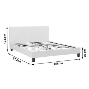 Κρεβάτι Nevil pakoworld 150x200 με ύφασμα χρώμα ανθρακί