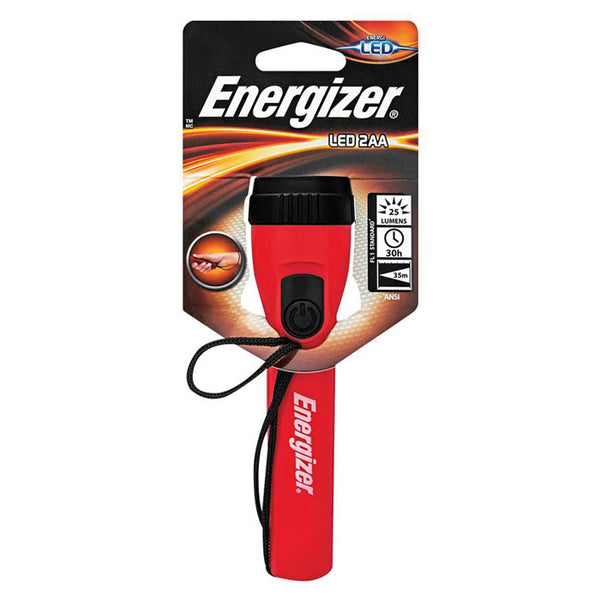 Φακός LED Energizer με φωτεινότητα 25 lumens.

Χαρακτηριστικά:

- Φωτεινότητα: 25 lumens
- Δέσμη φωτός που αγγίζει τα 35 μέτρα
- Διάρκεια αυτονομίας: 30 ώρες
- Διαθέτει ενσωματωμένο λουράκι καρπού
- Λειτουργεί με 2 αλκαλικές μπαταρίες AA (δε συμπεριλαμβάνονται)
- Υλικό: Πλαστικό<div class="mb-2 product-model"><span class="