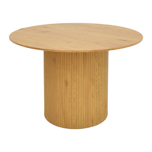 Τραπέζι Karulo pakoworld mdf σε sonoma απόχρωση Φ120x76εκ