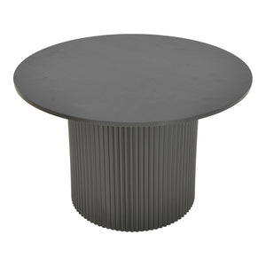 Τραπέζι Karulo pakoworld mdf σε μαύρη απόχρωση Φ120x76εκ
