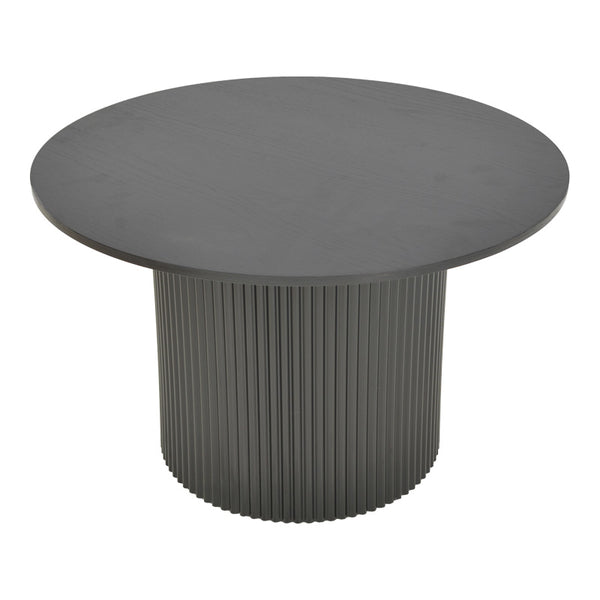 Τραπέζι Karulo pakoworld mdf σε μαύρη απόχρωση Φ120x76εκ