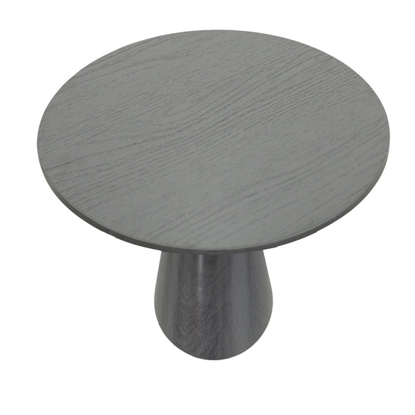 Tραπέζι Donda pakoworld mdf μαύρο Φ100x76εκ