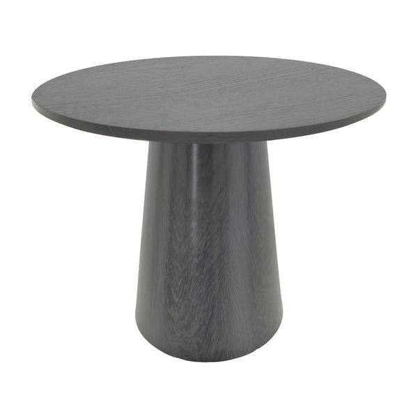 Tραπέζι Donda pakoworld mdf μαύρο Φ100x76εκ