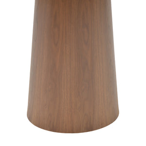 Tραπέζι Donda pakoworld mdf καρυδί Φ100x76εκ