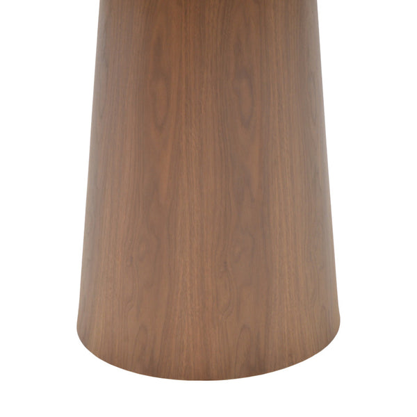 Tραπέζι Donda pakoworld mdf καρυδί Φ100x76εκ