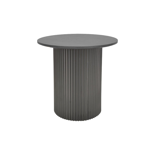 Tραπέζια σαλονιού Dovel pakoworld mdf-μεταλλο σετ 2τεμ. μαύρο
