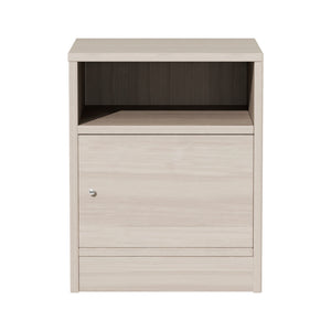 Κομοδίνο Foly pakoworld με ένα ντουλάπι γκρι oak 40x40x50εκ