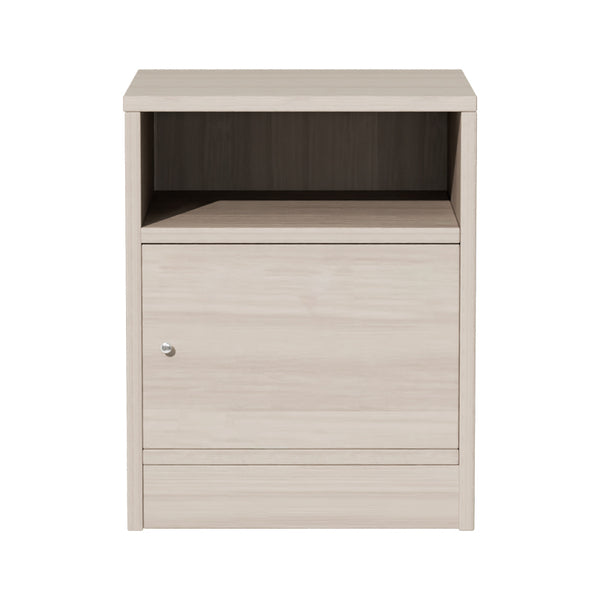 Κομοδίνο Foly pakoworld με ένα ντουλάπι γκρι oak 40x40x50εκ