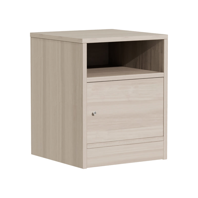 Κομοδίνο Foly pakoworld με ένα ντουλάπι γκρι oak 40x40x50εκ
