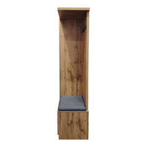 Έπιπλο εισόδου Zomie pakoworld σε oak απόχρωση 131x41.5x180.4εκ