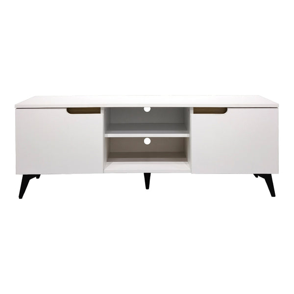 Έπιπλο τηλεόρασης Kemvio pakoworld  sonoma-λευκό 150x38x44εκ