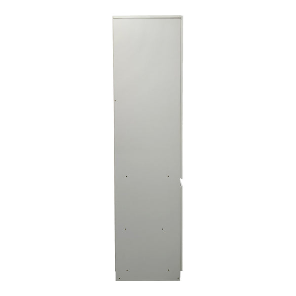 Ντουλάπα τρίφυλλη Merzia pakoworld  sonoma-λευκό 120x46.5x183εκ