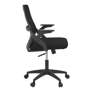 Καρέκλα γραφείου Reji pakoworld mesh ύφασμα μαύρο 58x60x89-99εκ