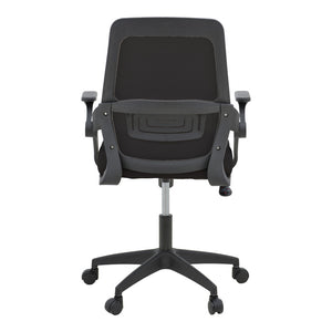 Καρέκλα γραφείου Reji pakoworld mesh ύφασμα μαύρο 58x60x89-99εκ