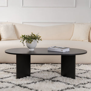 Τραπέζι σαλονιού Tabletod pakoworld σε μαύρη απόχρωση 119x60x40εκ