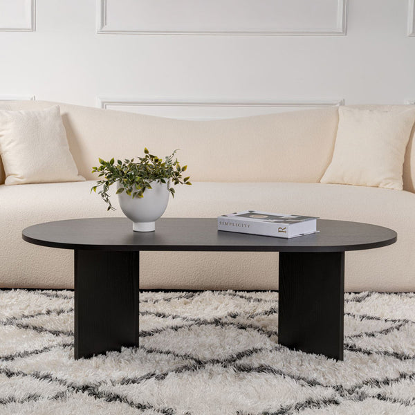 Τραπέζι σαλονιού Tabletod pakoworld σε μαύρη απόχρωση 119x60x40εκ