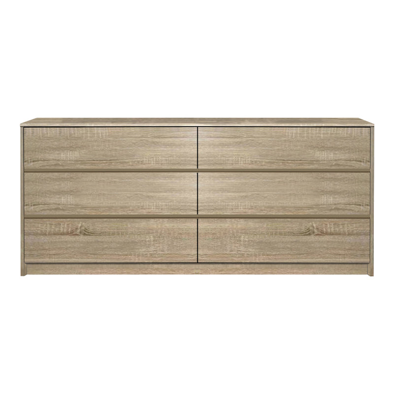 Συρταριέρα Kuanger pakoworld mdf σε φυσική απόχρωση 120x40x70εκ