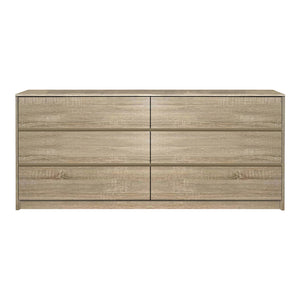 Συρταριέρα Kuanger pakoworld mdf σε φυσική απόχρωση 120x40x70εκ