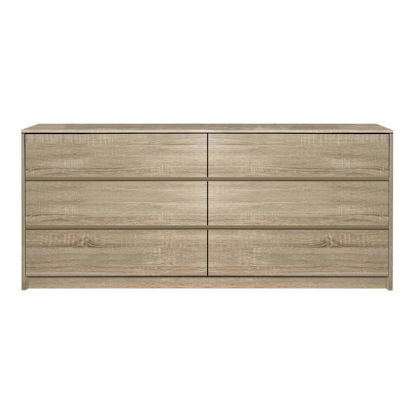 Συρταριέρα Kuanger pakoworld mdf σε φυσική απόχρωση 120x40x70εκ
