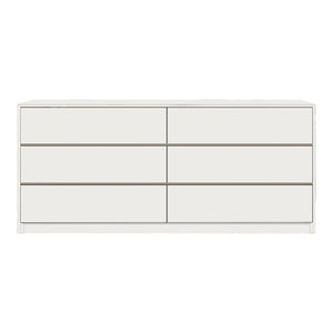 Συρταριέρα Kuanger pakoworld mdf σε λευκή απόχρωση 120x40x70εκ