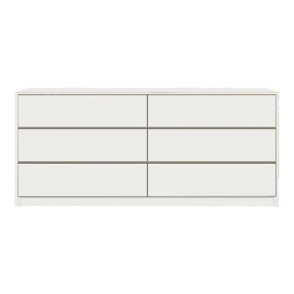 Συρταριέρα Kuanger pakoworld mdf σε λευκή απόχρωση 120x40x70εκ