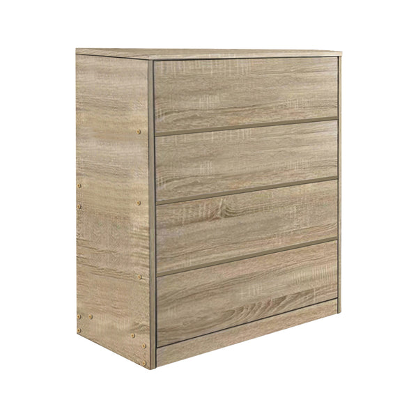 Συρταριέρα Kuanger pakoworld mdf σε φυσική απόχρωση 80x40x80εκ