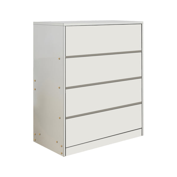 Συρταριέρα Kuanger pakoworld mdf σε λευκή απόχρωση 80x40x80εκ