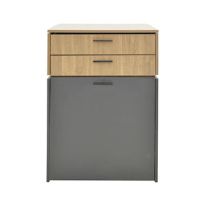 Τουαλέτα κρεβατοκάμαρας Sonlen pakoworld ανθρακί-sonoma 60x45x130εκ