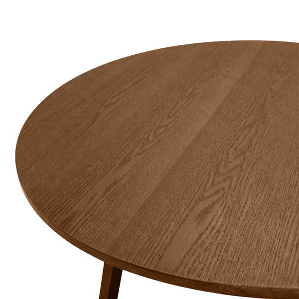Τραπέζι Sedria pakoworld mdf καρυδί Φ120x75εκ