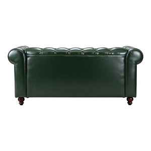 Kαναπές διθέσιος τ. Chesterfield pakoworld pu κυπαρισσί 160x84x67εκ