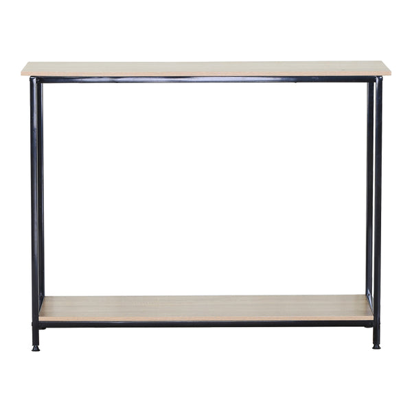 Κονσόλα Shima pakoworld 2τεμ. oak- μαύρο μέταλλο 106x35x81εκ