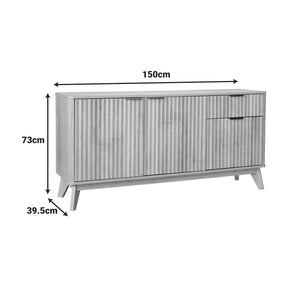 Μπουφές Hamea pakoworld mdf σε φυσική απόχρωση 150x39