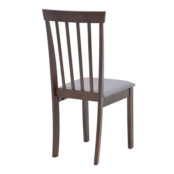 Καρέκλα Houston pakoworld rubberwood σε καρυδί απόχρωση 40x49x94εκ