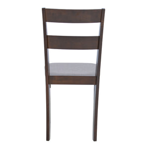 Καρέκλα Dallan pakoworld rubberwood σε καρυδί απόχρωση 40x47.5x89εκ