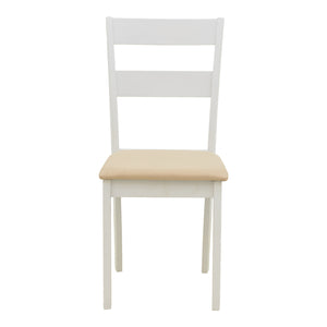Καρέκλα Dallan pakoworld rubberwood λευκό 40x47.5x89εκ