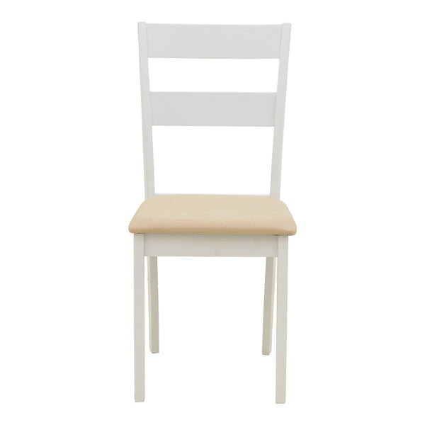 Καρέκλα Dallan pakoworld rubberwood λευκό 40x47.5x89εκ
