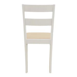 Καρέκλα Dallan pakoworld rubberwood λευκό 40x47.5x89εκ