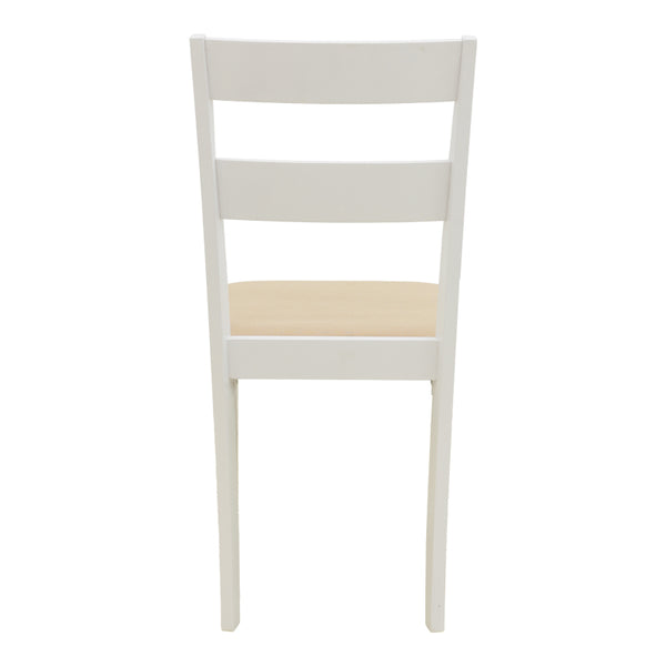 Καρέκλα Dallan pakoworld rubberwood λευκό 40x47.5x89εκ