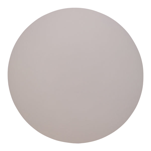 Τραπέζι Dammero pakoworld mdf σε cream απόχρωση με πόδι μαύρο μέταλλο Φ100x75εκ