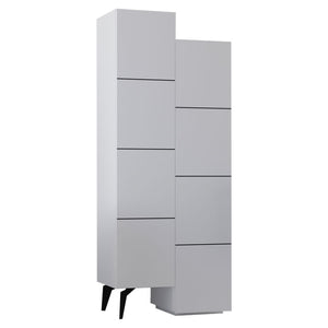 Στήλη Romane pakoworld λευκό 62.2x37.4x155.4εκ