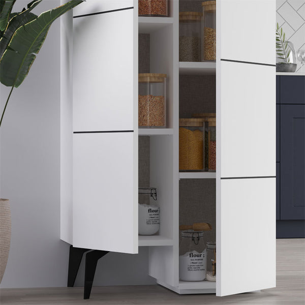 Στήλη Romane pakoworld λευκό 62.2x37.4x155.4εκ
