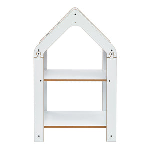 Ραφιέρα τ. Montessori Zoilen pakoworld λευκό-ροζ mdf 50x30x80εκ