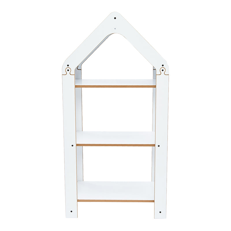 Ραφιέρα τ. Montessori Zoilen I pakoworld λευκό-μπλε mdf 50x30x100εκ