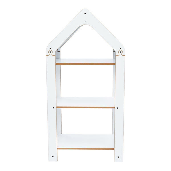 Ραφιέρα τ. Montessori Zoilen I pakoworld λευκό-μπλε mdf 50x30x100εκ