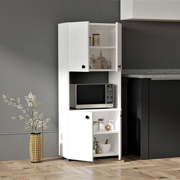 Στήλη Guzel pakoworld σε λευκή απόχρωση 60x31.4x140εκ