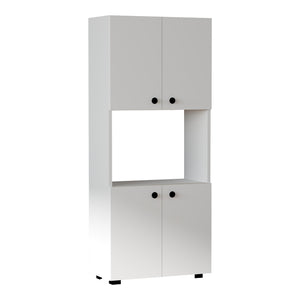 Στήλη Guzel pakoworld σε λευκή απόχρωση 60x31.4x140εκ