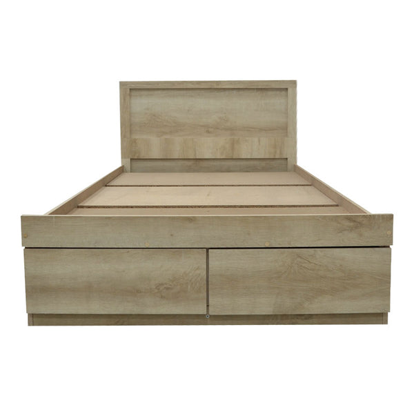 Κρεβάτι Olympus pakoworld με συρτάρι castillo-oak 100x200εκ