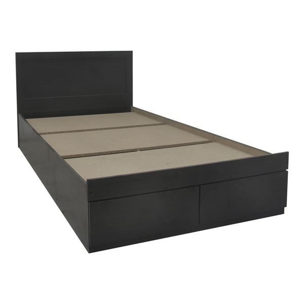 Κρεβάτι Olympus pakoworld με συρτάρι σε wenge απόχρωση 140x200εκ