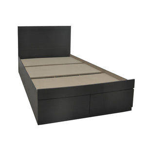 Κρεβάτι Olympus pakoworld με συρτάρι σε wenge απόχρωση 100x200εκ