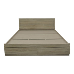 Κρεβάτι Olympus pakoworld με συρτάρι σε sonoma απόχρωση 160x200εκ